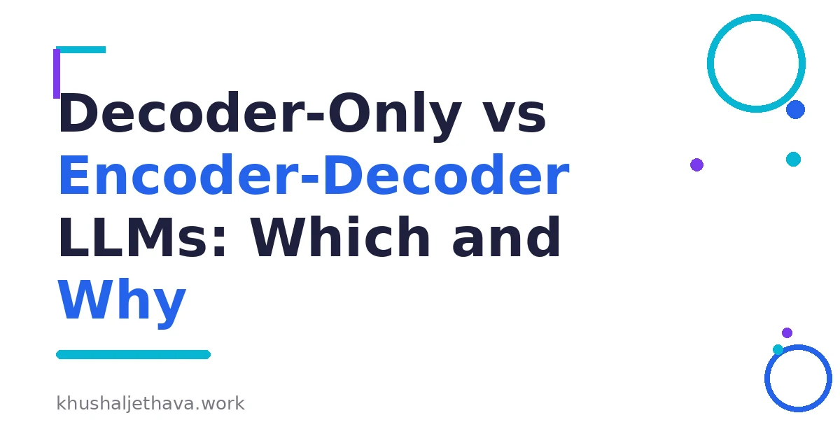 Comparison of encoder-only, decoder-only, and encoder-decoder transformer architectures
