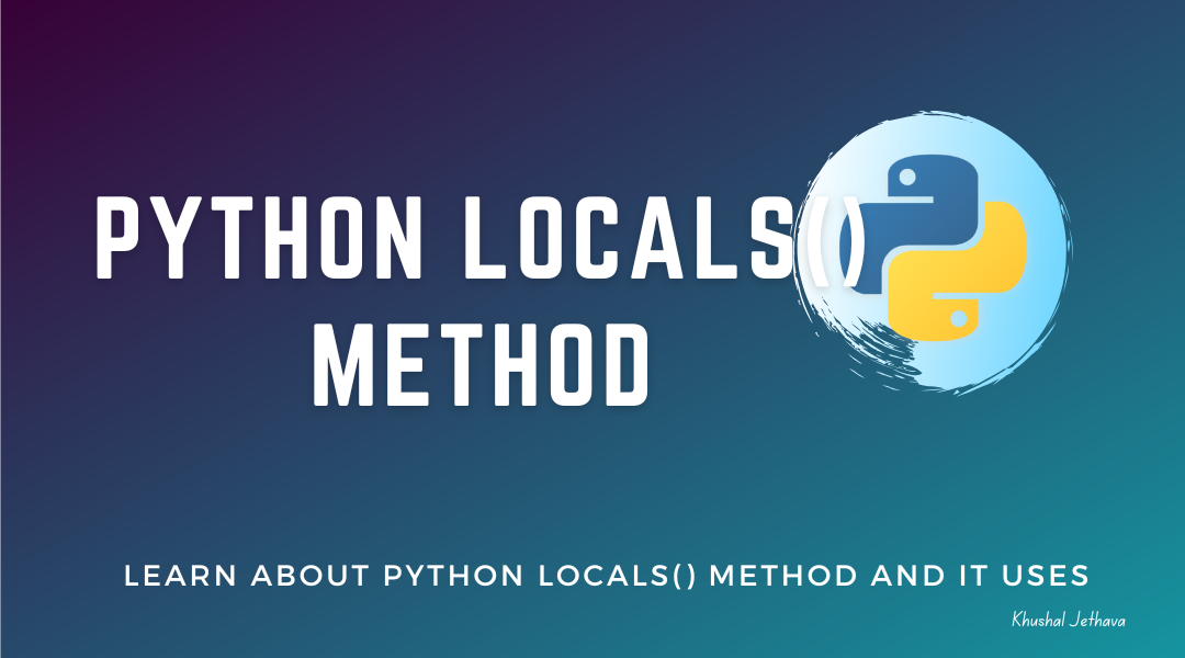 Python locals() Method